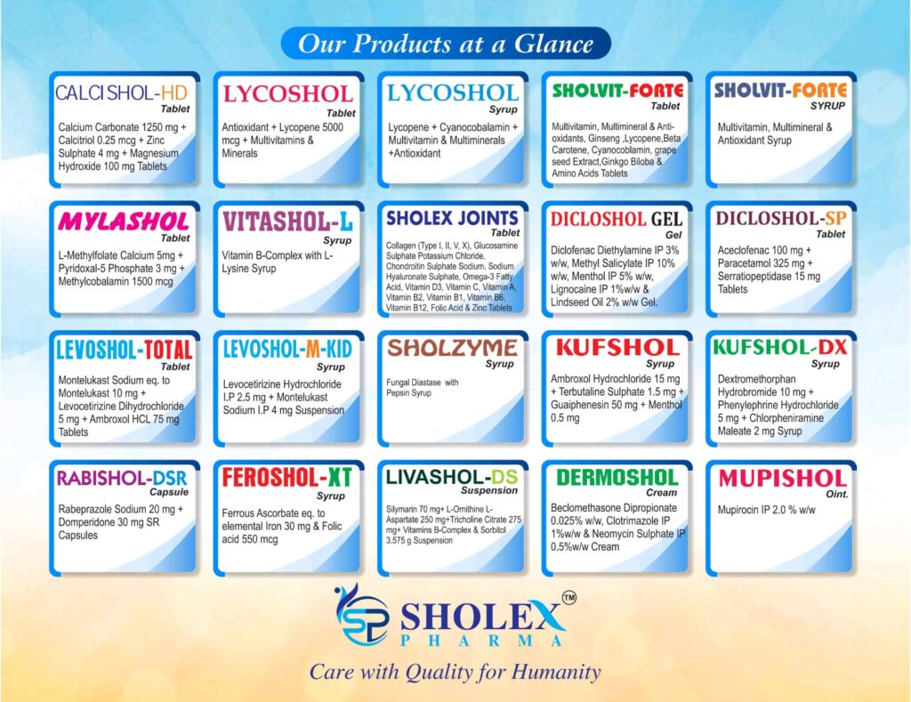 Sholex products